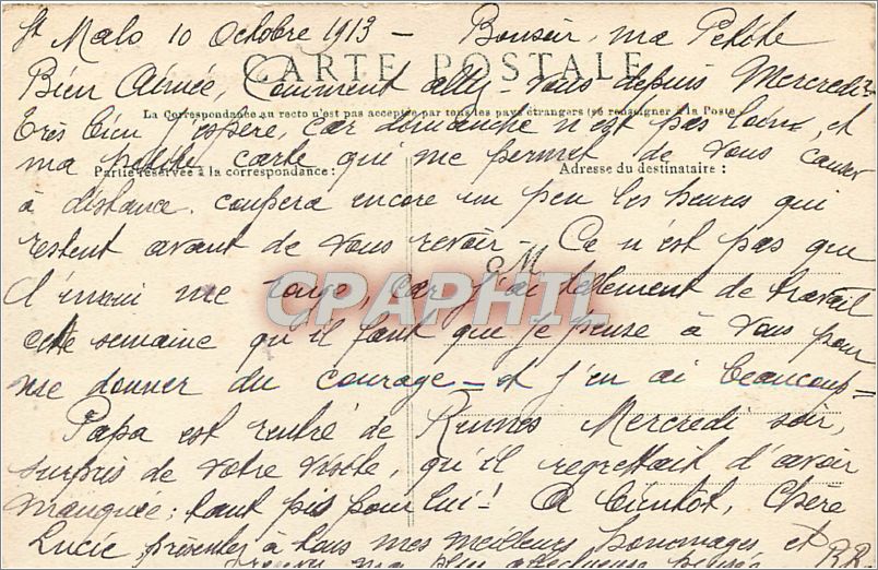 CPA Du Pouliguen au Bourg de Batz Les Roches et la Grotte des Jumelles  — Back