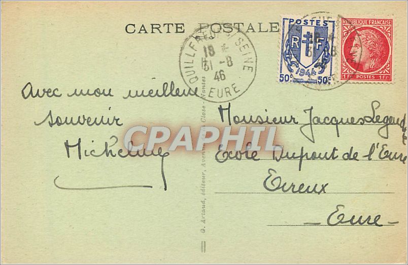 CPA Villerville sur Mer Les Fosses du Marc  — Rückseite