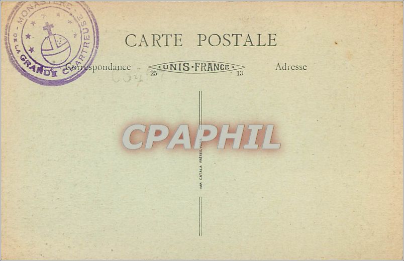 Le Dauphiné — Massif de la Grande Chartreuse — La Distillerie de Fourvoirie — B.F. 3 — Achterkant