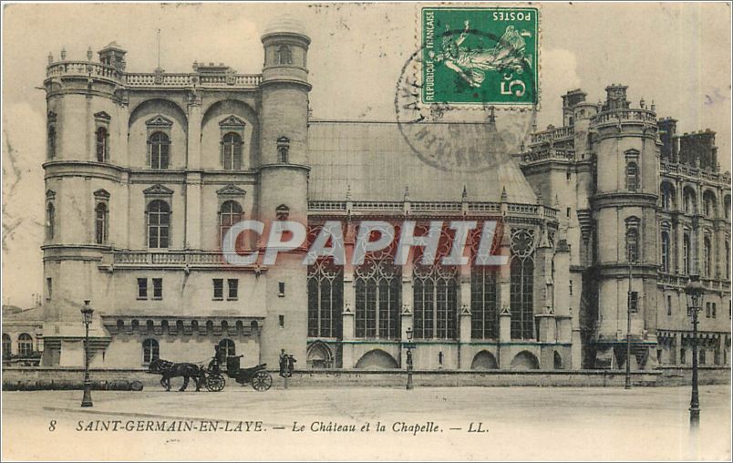 CPA Saint Germain en Laye Le Chateau et la Chapelle 