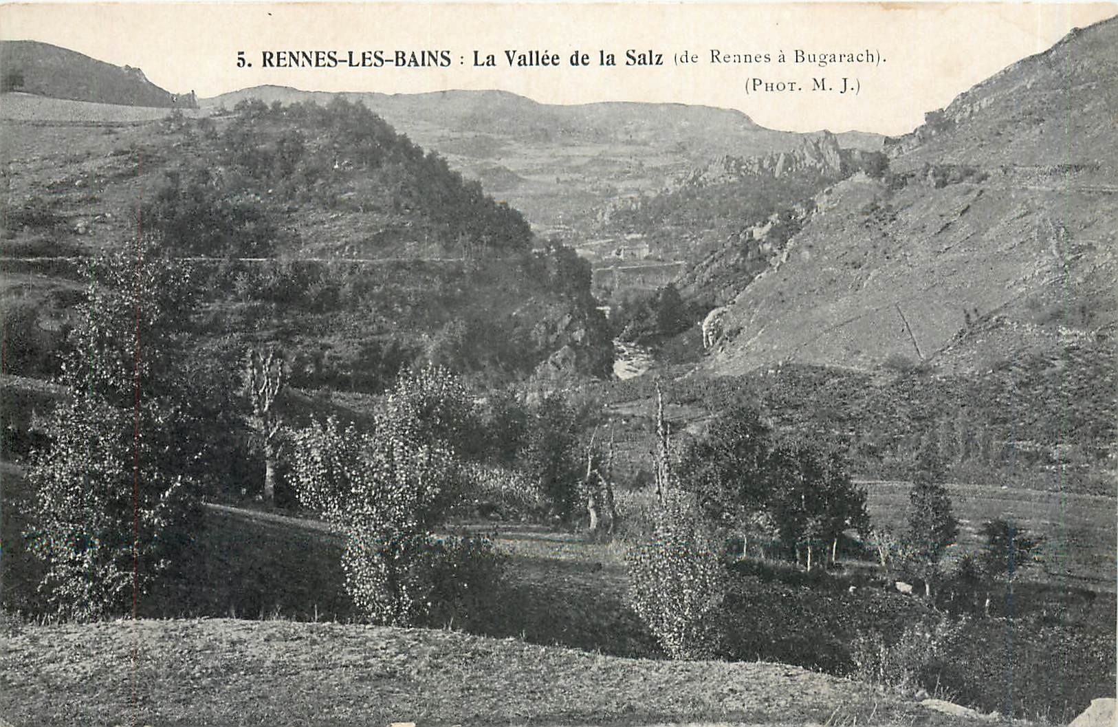 Rennes-les-Bains : La Vallée de la Salz (de Rennes à Bugarach) — Phot. M.J.