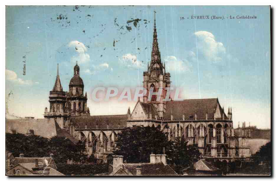 Evreux - La Cathedrale - CPA 