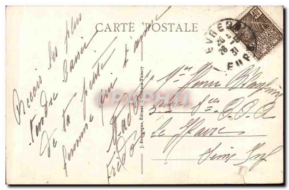 Evreux - La Cathedrale - CPA  — Rückseite