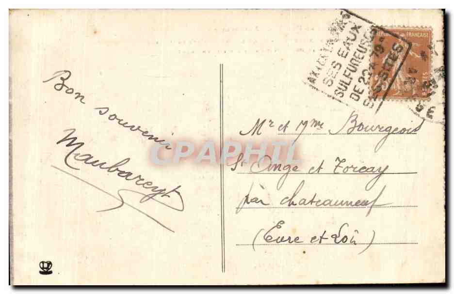 Les Pyrenees - Environ Ax les Thermes - lacets de la Route Nationale - CPA  — Rückseite
