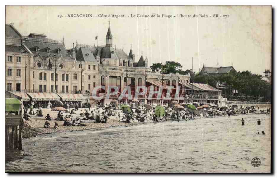 Arcachon - Côte d'Argent - Le Casino de la Plage - L'heure du Bain - BR 271