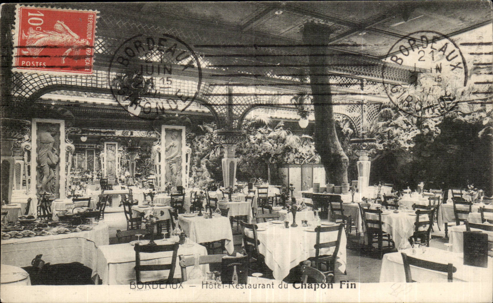 Bordeaux - Hotel Restaurant du Chapon Fin - CPA 