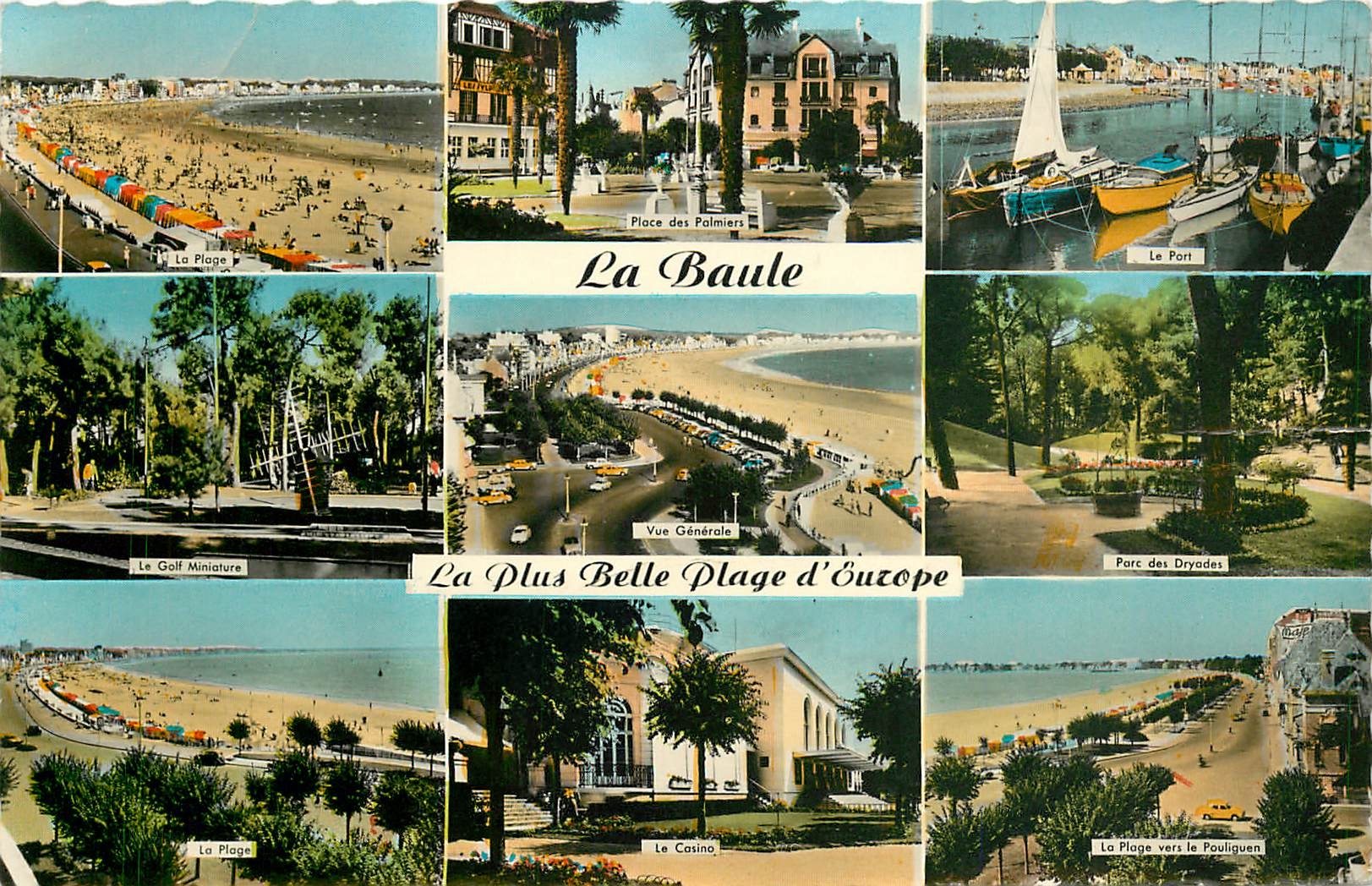 CPA La Baule La plus Belle Plage d'Ouzope 