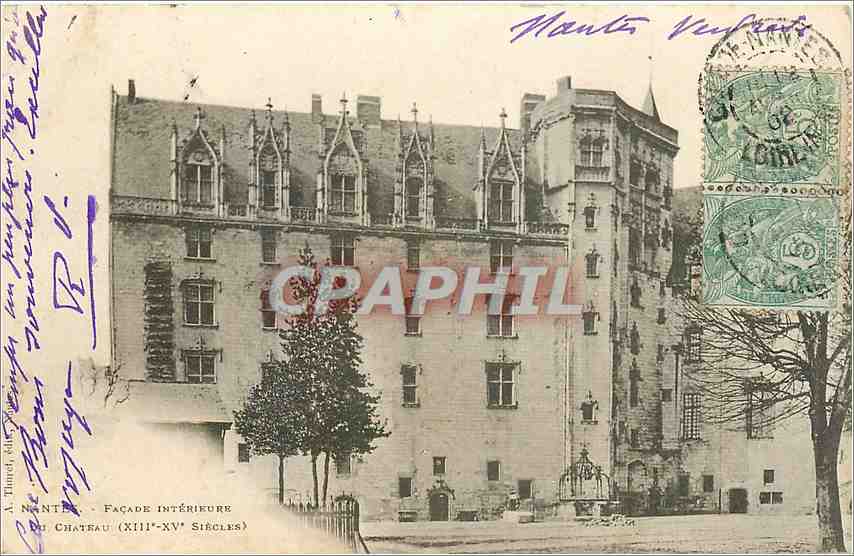 CPA Nantes Facade Interieure du Chateau 