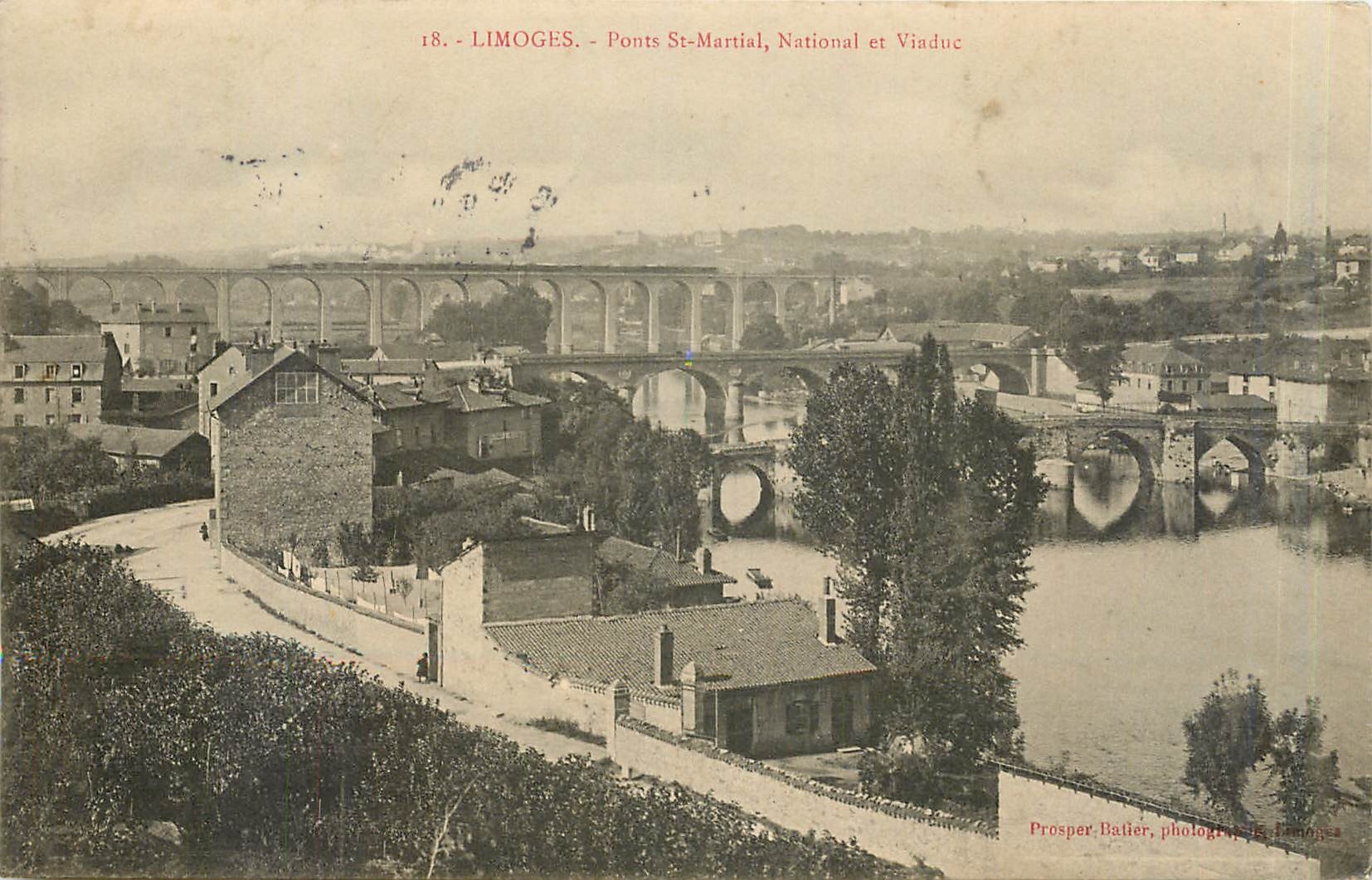 CPA Limoges Ponts St Martial National et Viaduc 