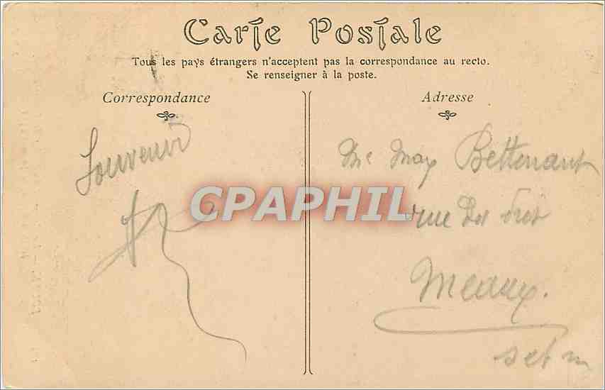 CPA Rouen Emplacement du Bucher de Jeanne d'Arc brulee a Rouen  — Verso
