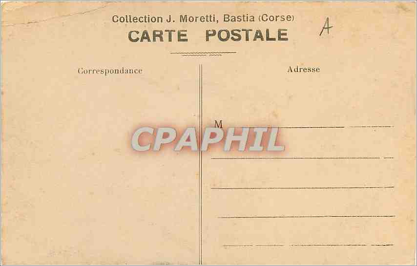 CPA Calanches de Piana La Tete de Chien  — Rückseite