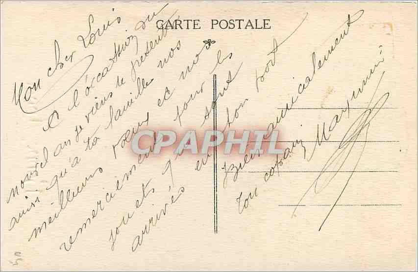 CPA Bonne Annee  — Verso