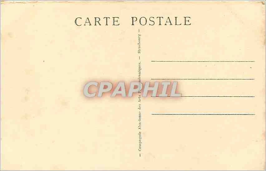 CPA Strasbourg Vue vers l'Universite prise du Palais du Rhin  — Rückseite