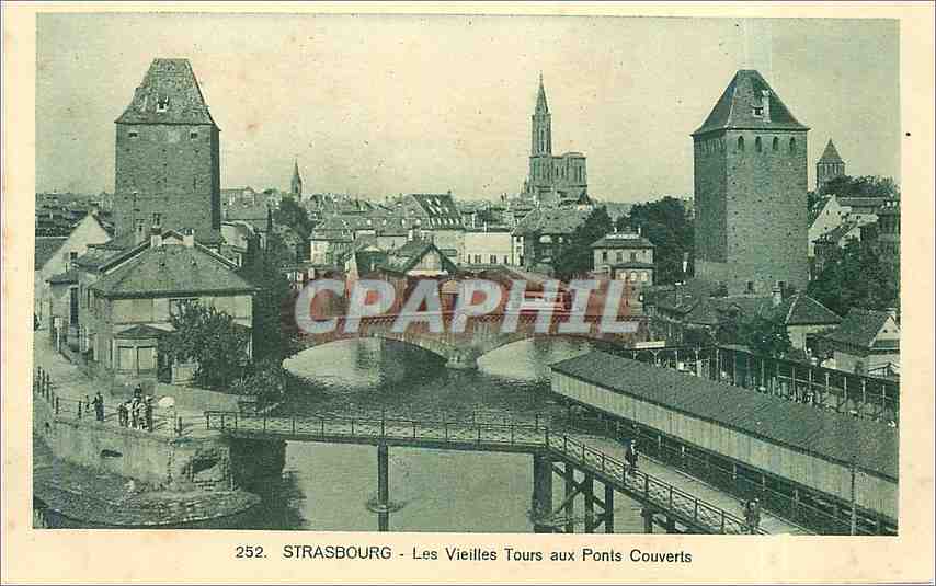 CPA Strasbourg Les Vieilles Tours aux Ponts Couverts 