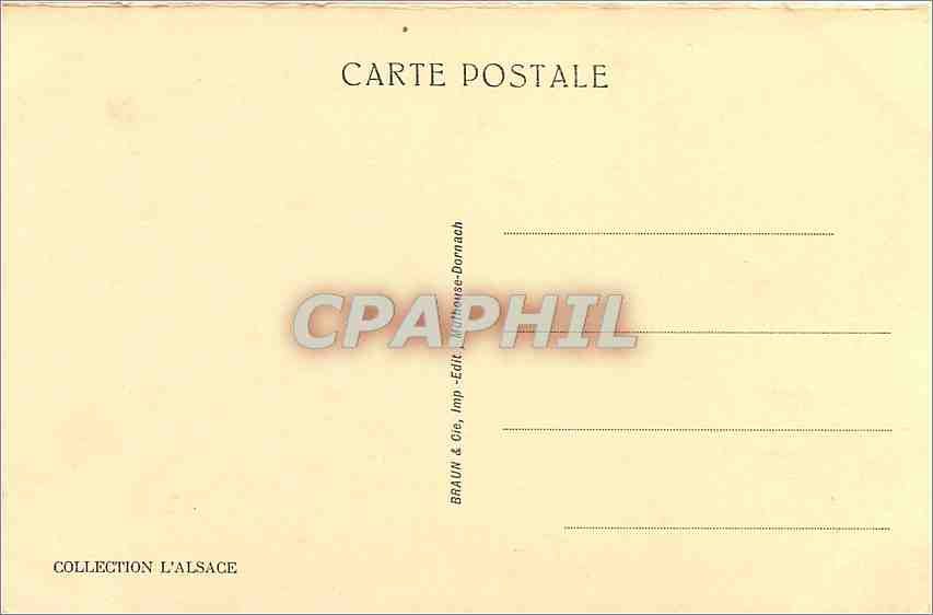 CPA Obernai Nid de Cigognes  — Rückseite