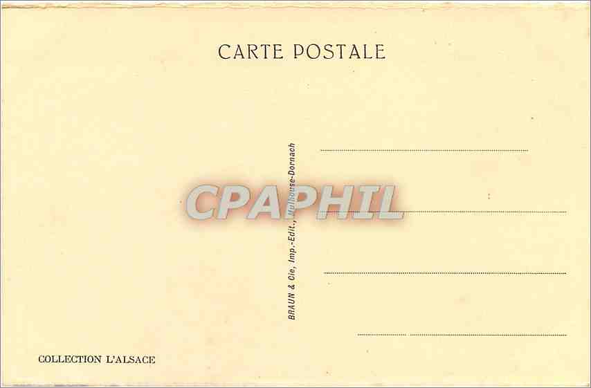 CPA Obernai Fontaine Ste Odile et la Mairie  — Rückseite