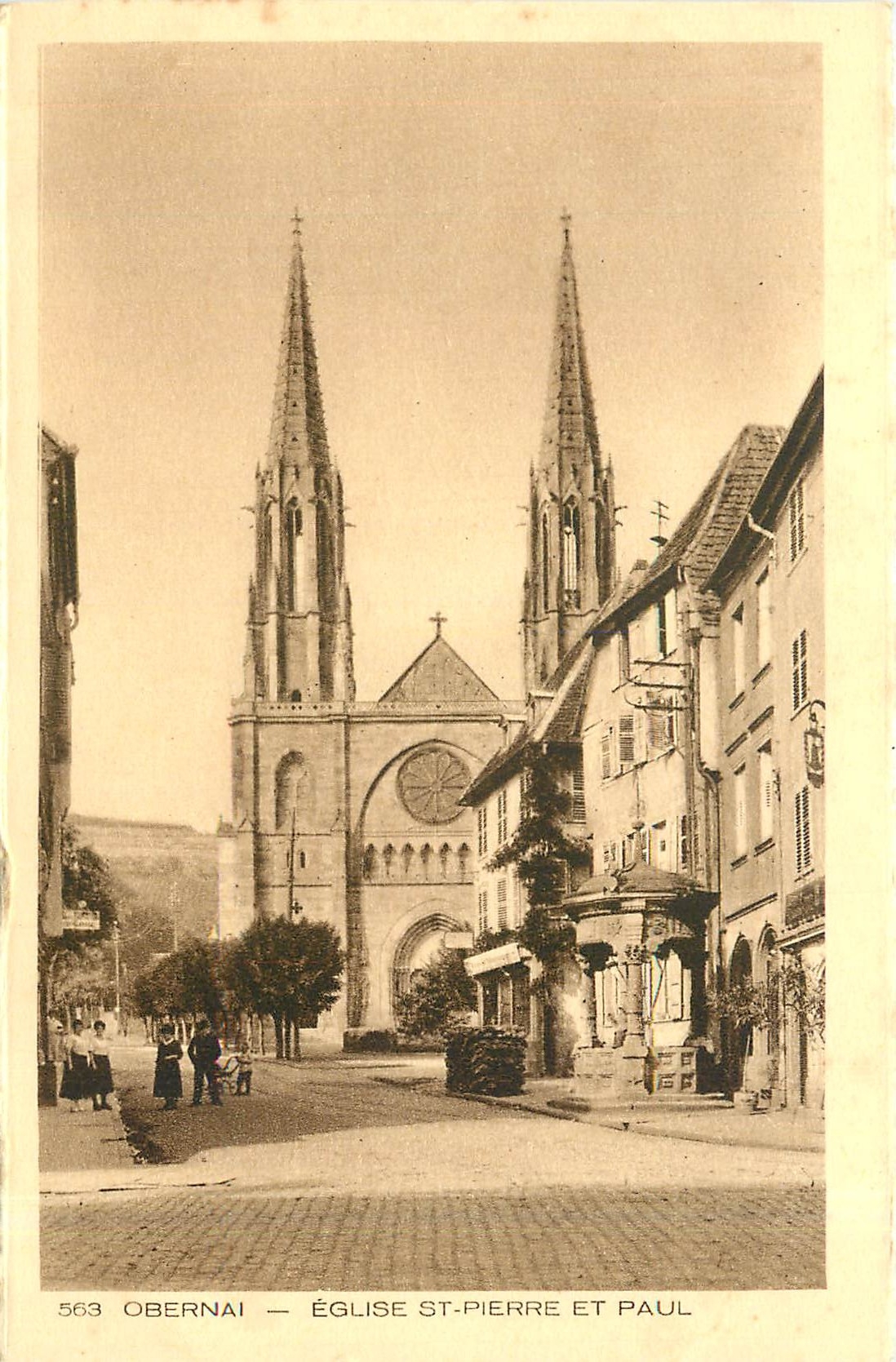 CPA Obernai Eglise St Pierre et Paul 