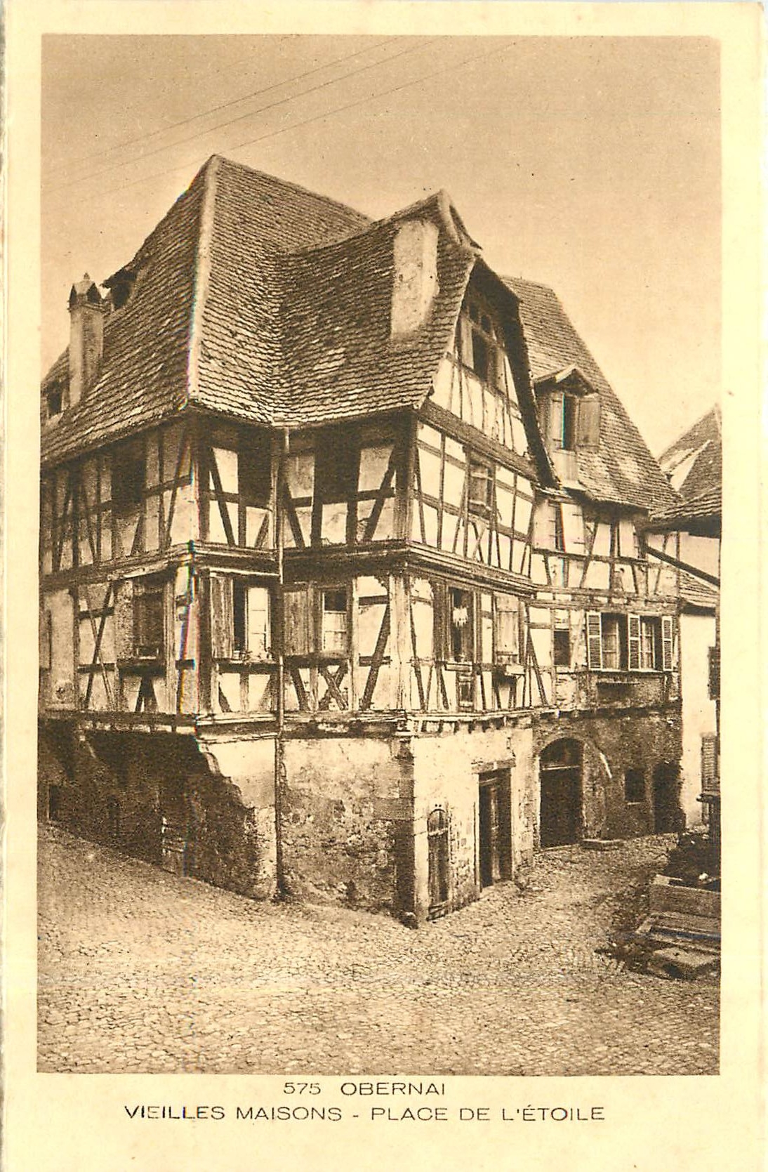 CPA Obernai Vieilles Maisons Place de l'Etoile 