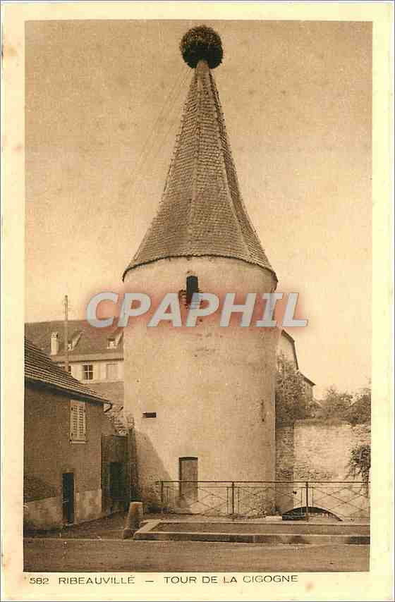 CPA Ribeauville Tour de la Cigogne 