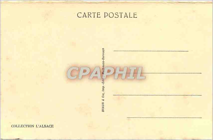 CPA Ribeauville Tour de la Cigogne  — Rückseite