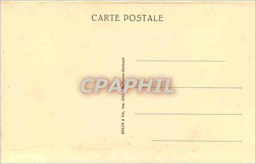 CPA Ribeauville Maison des Menetriers  — Rückseite