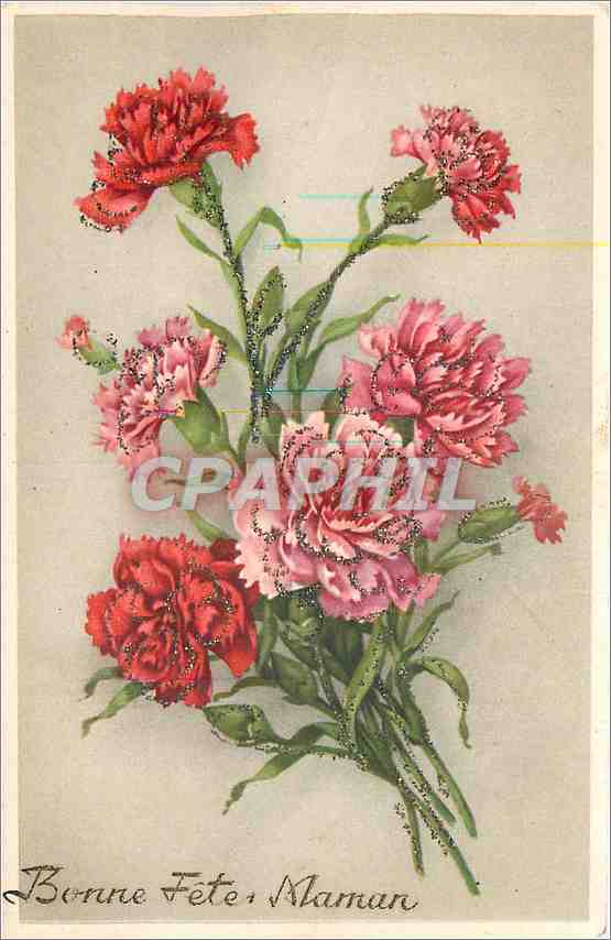 CPA Bonne Fete Maman Fleurs