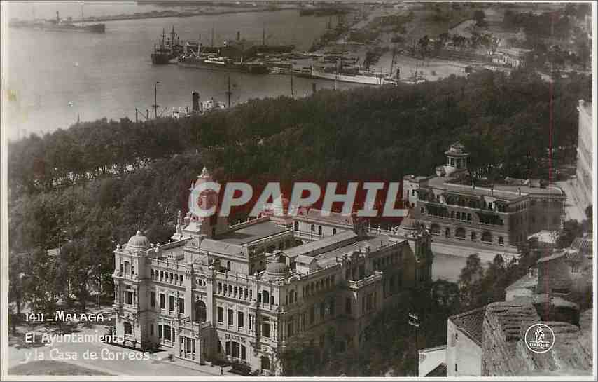 CPA Malaga El Ayuntamiento Casa de Correos 