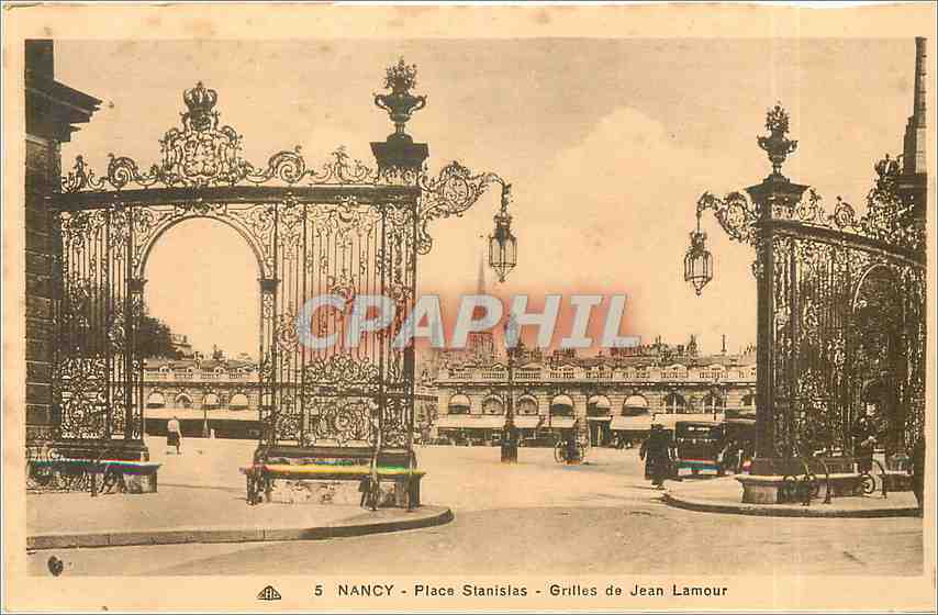 CPA Nancy Place Stanislas Grilles de Jean Lamour 