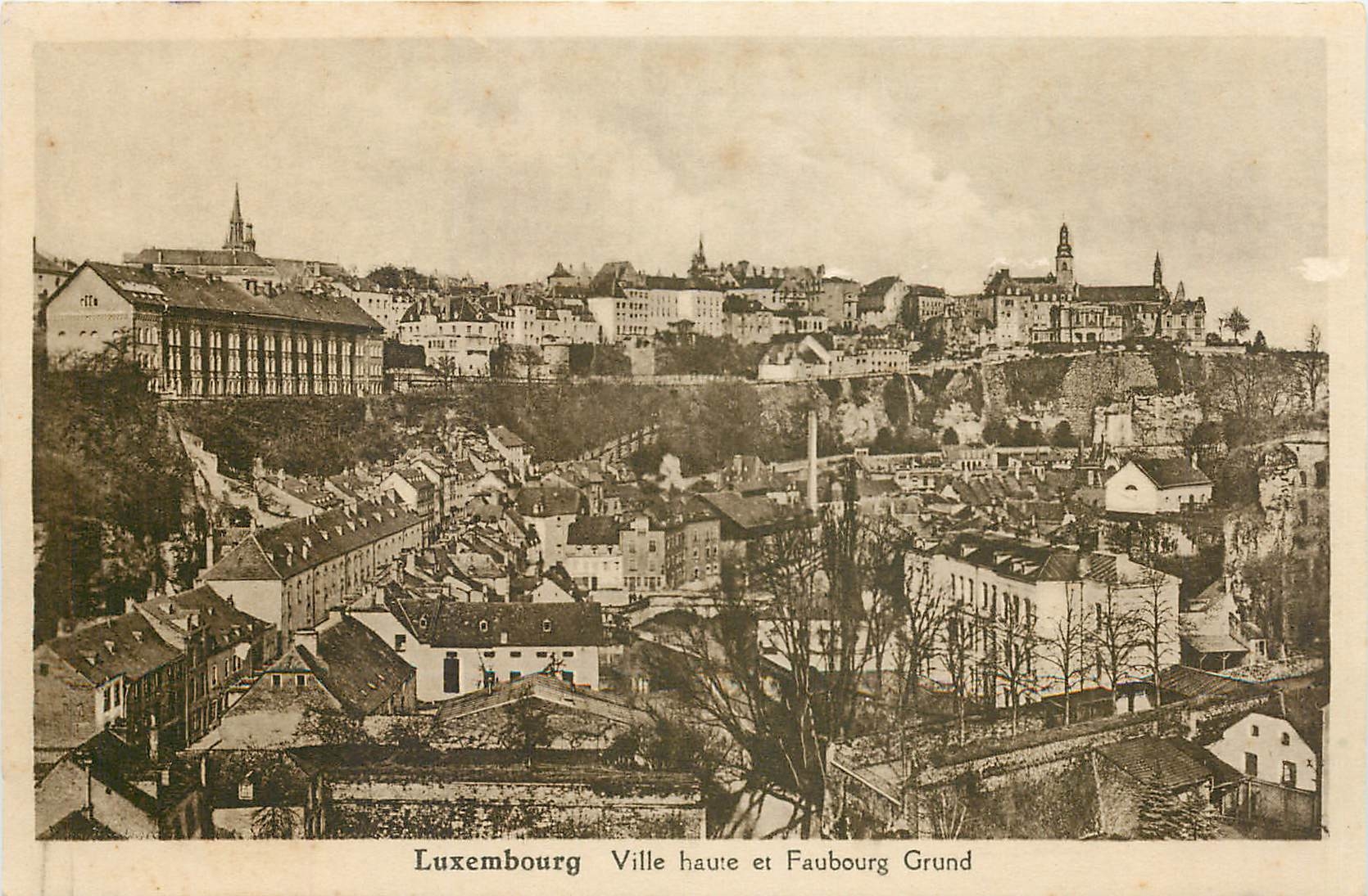 CPA Luxembourg Ville haute et Faubourg Grund 