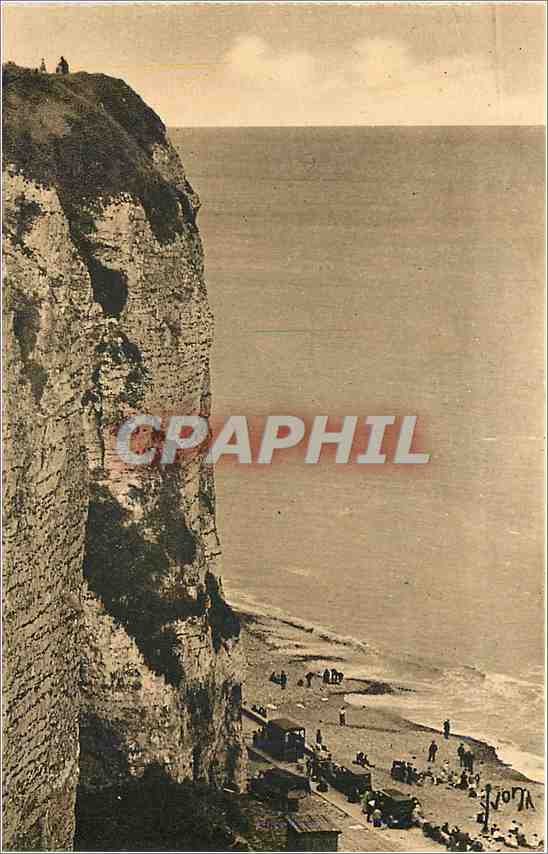 CPA Dieppe Seine Inferieure Les Falaises 
