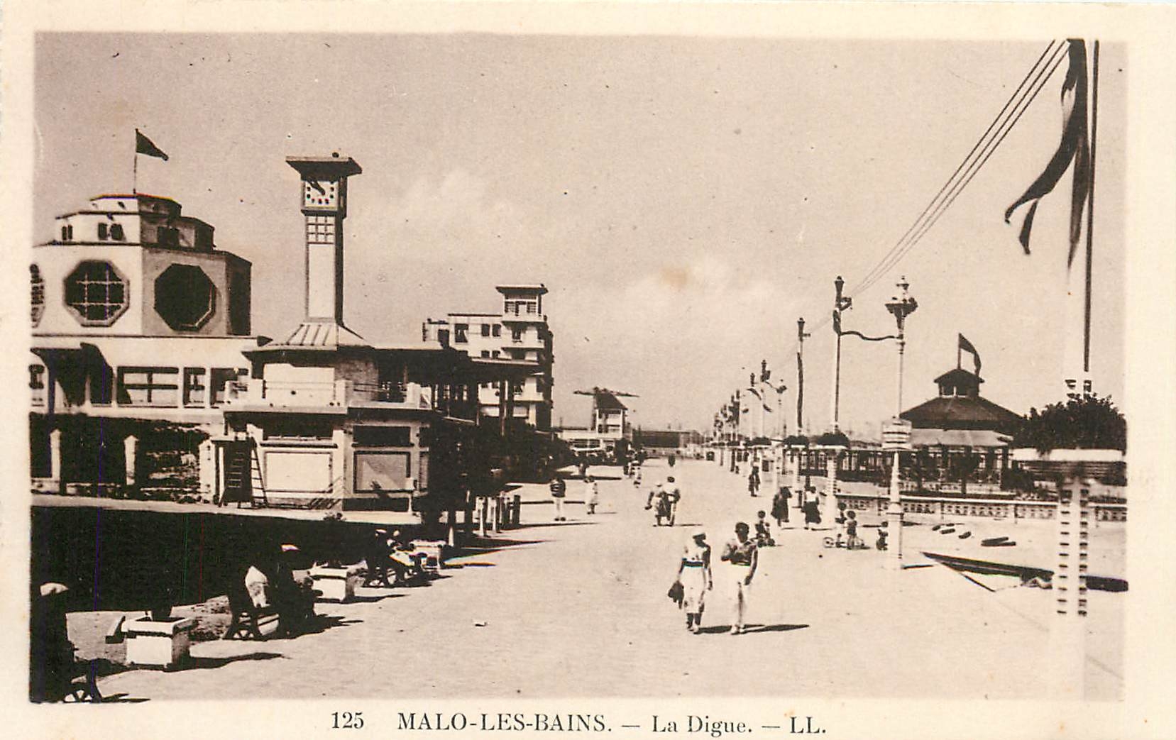 CPA Malo les Bains La Digue 