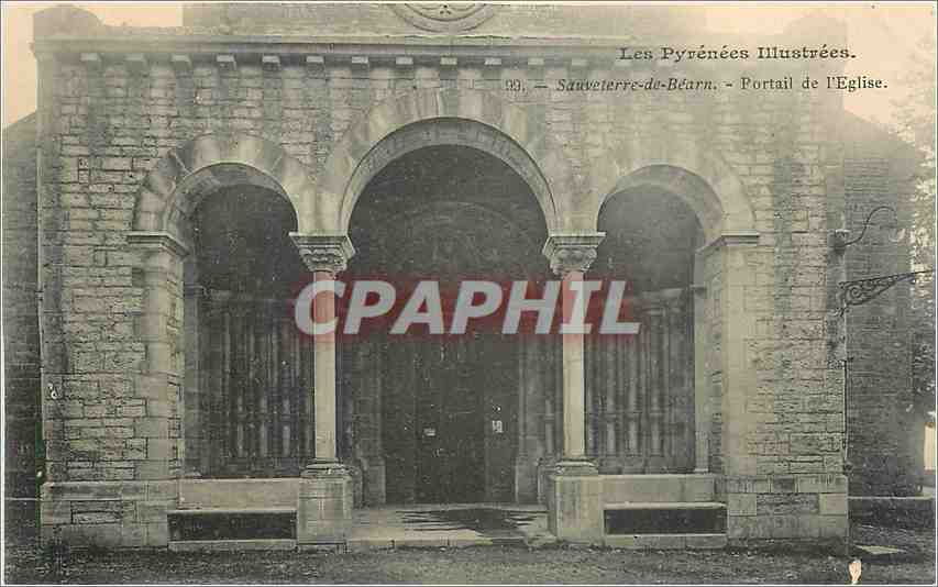 CPA Sauveterre de Bearn Portail de l'Eglise 