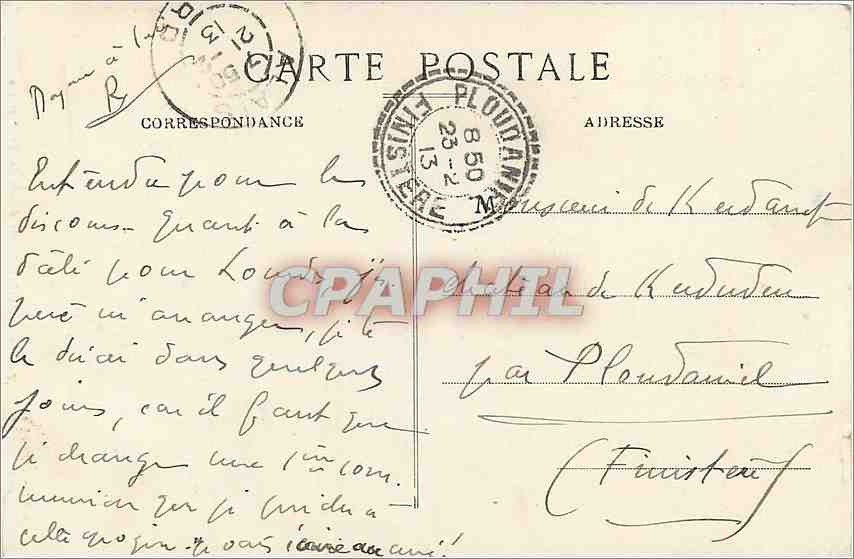 CPA Alais Porche de la Cathedrale datant du XVII  — Rückseite