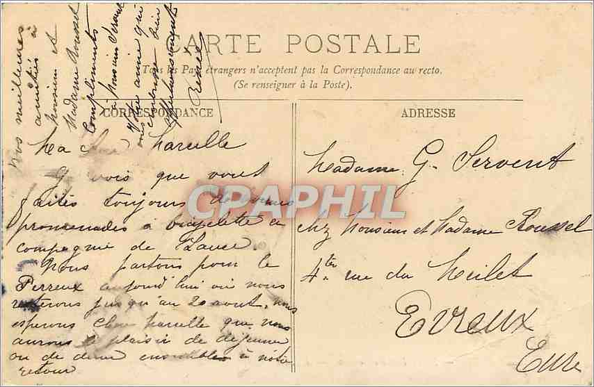 CPA Paris Notre Dame et le Pont  — Verso