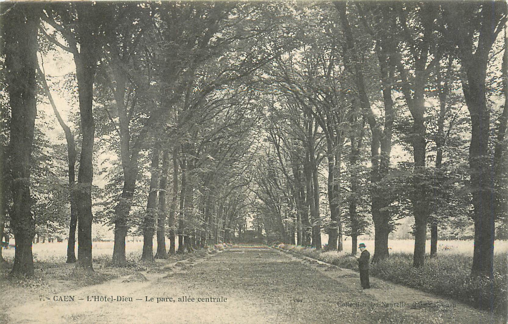 Gaën - L'Hôtel-Dieu - Le parc, allée centrale — Collection des Neuvellons (éditeur)