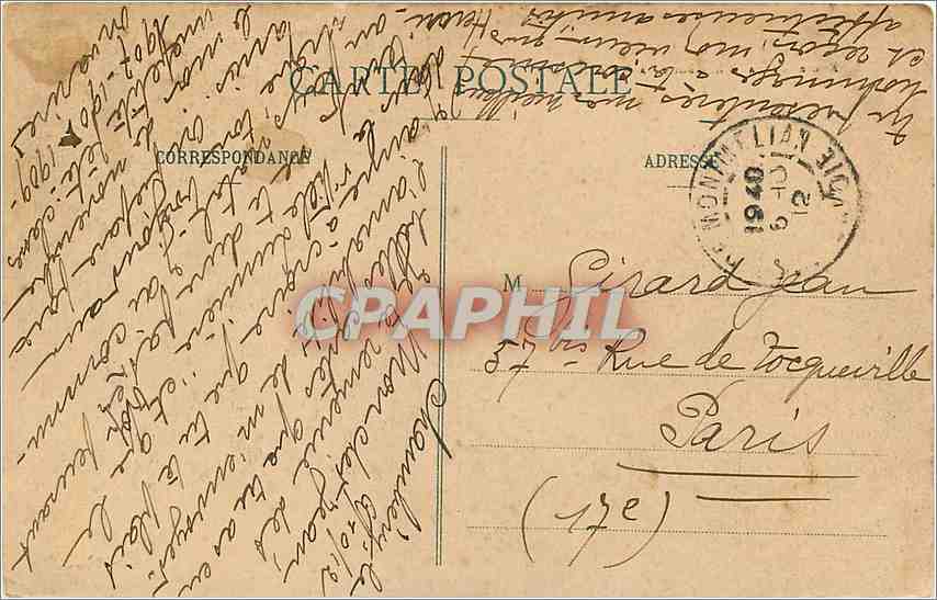 CPA Environs d'Aix les Bains Route de la Chamotte a Chindrieux  — Rückseite