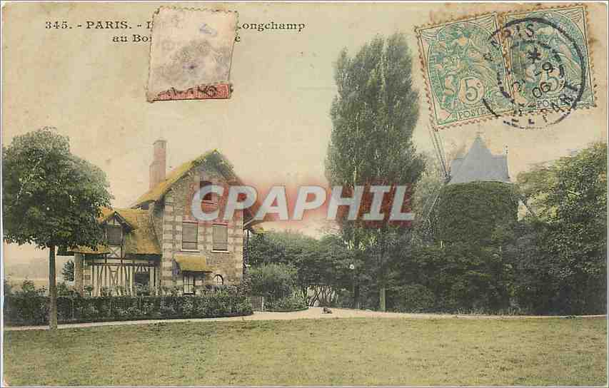 CPA Paris Le moulin de Longchamp au Bois de Boulogne