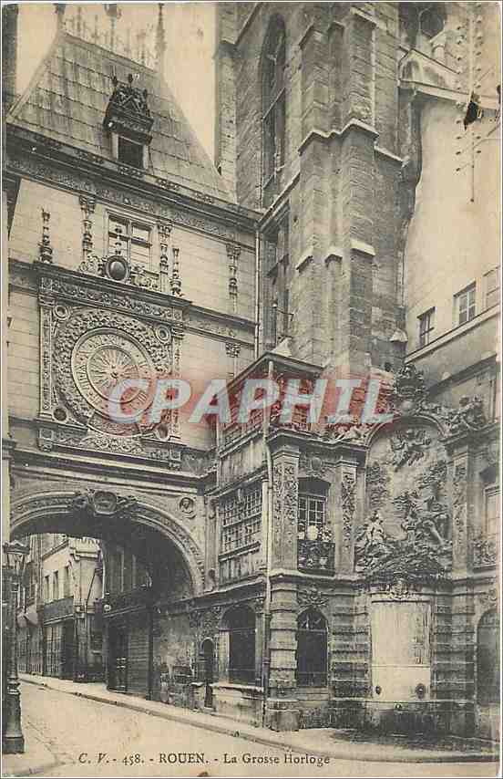 CPA Rouen La Grosse Horloge 