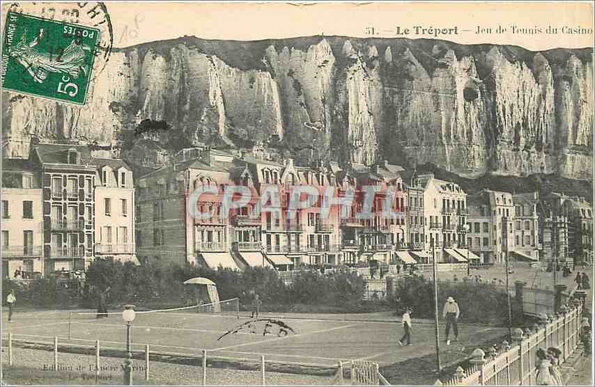 CPA Le Treport Jes de Tennis du Casino 