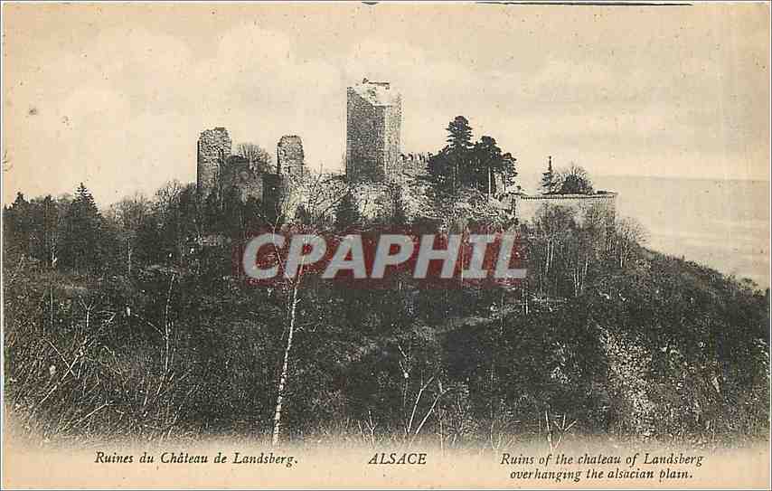 CPA Ruines du Chateau de Landsberg Alsace 