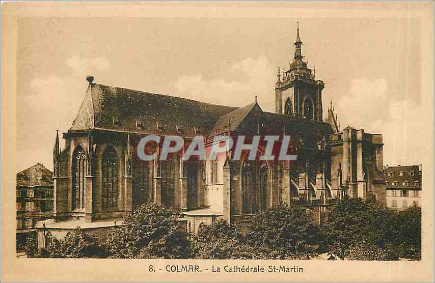 CPA Colmar La Cathedrale St Martin 