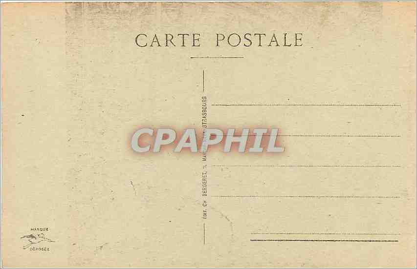CPA Cathedrale de Strasbourg Portail Principal  — Rückseite