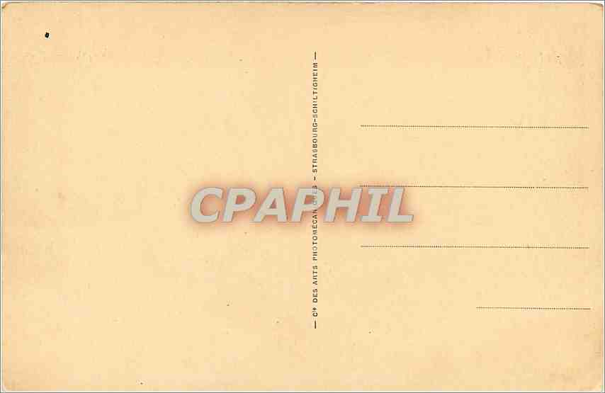 CPA Strasbourg Le Pont de Kehl — Verso