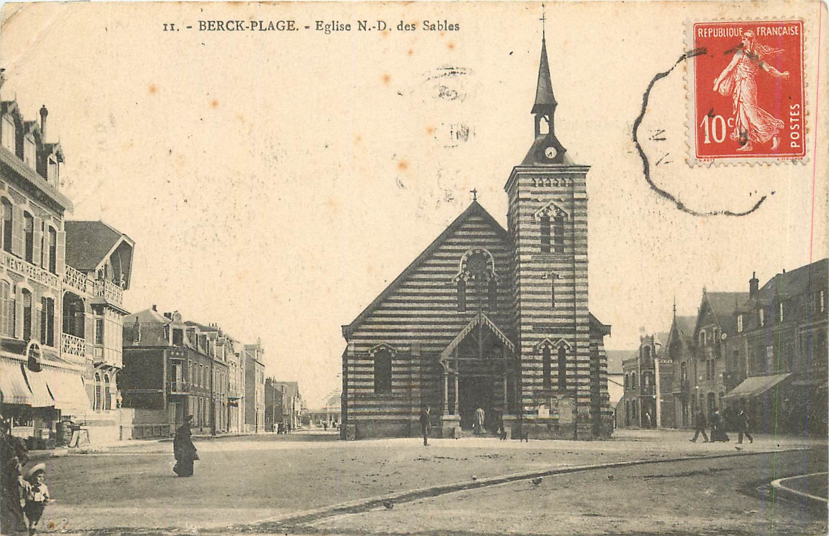 CPA Berck Plage Eglise ND des Sables 
