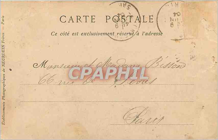 CPA Le Mans La Cathedrale  — Rückseite