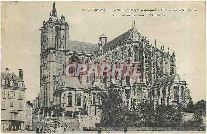 CPA Le Mans Cathedrale Choeur du XIII Hauteur de la Tour 