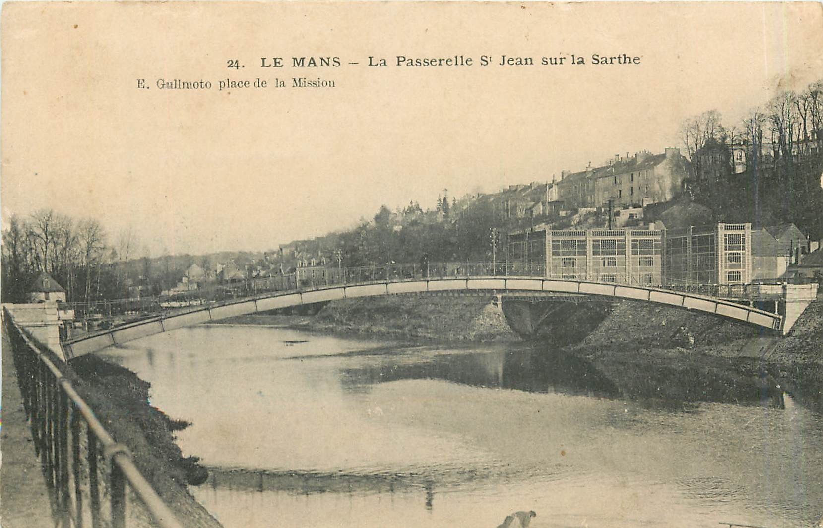 CPA Le Mans La Passerelle St Jean sur la Sarthe 
