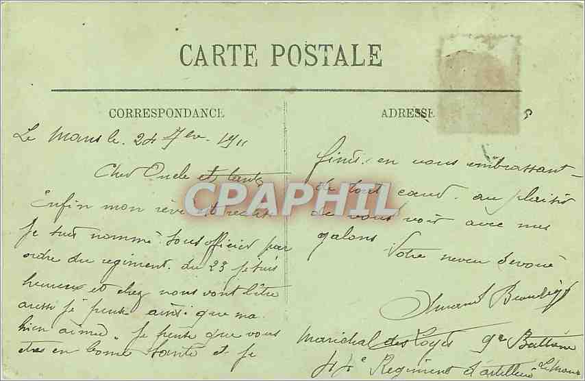 CPA Le Mans Le Jardin des Plantes  — Rückseite