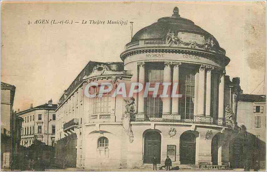 CPA Agen L et G Le Theatre Municipal 