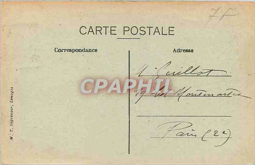 CPA Mende Vue Generale et Mont Mimat  — Rückseite